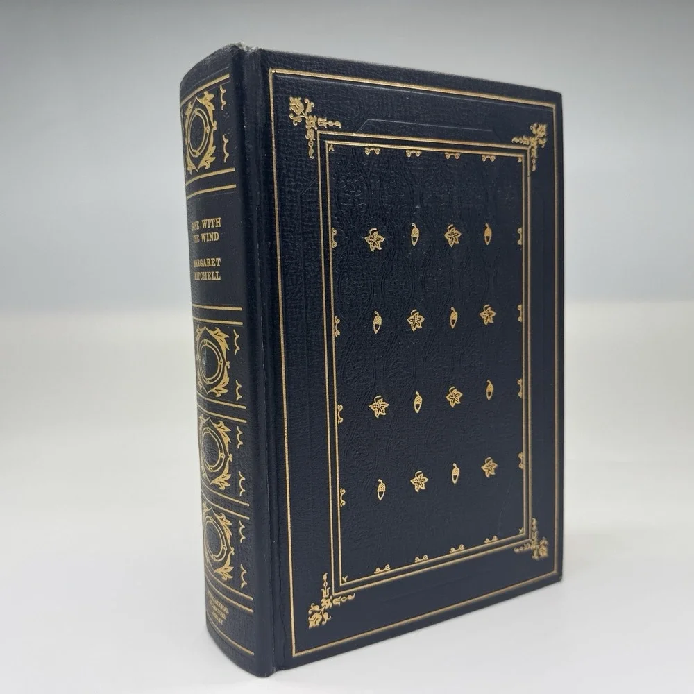 GONE WITH THE WIND, Margaret Mitchell, Leather-like, ICL Book, Original Insert